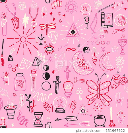 Magic Doodle Seamless Pattern Magic Doodle Seamless Pattern 131967622
