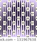Halloween Skull Seamless Pattern 131967638
