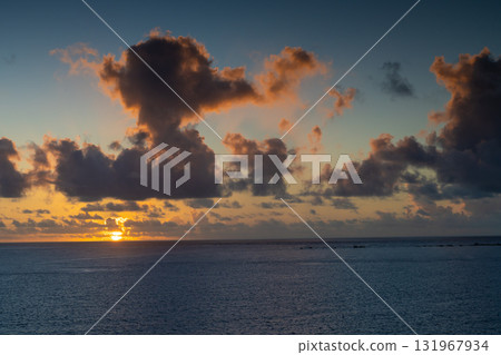 A dramatic morning: A spectacular view of the sunrise from Cape Higashi-Hennazaki A dramatic morning: A spectacular view of the sunrise from Cape Higashi-Hennazaki 131967934
