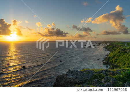 A dramatic morning: A spectacular view of the sunrise from Cape Higashi-Hennazaki A dramatic morning: A spectacular view of the sunrise from Cape Higashi-Hennazaki 131967938