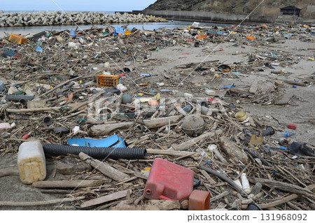 Coastal wreckage Environmental problems Garbage problems 131968092