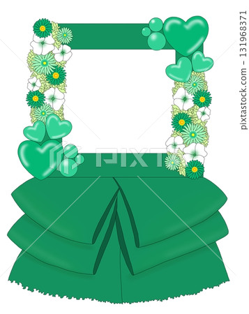 Stand flower, idol, green, green 131968371