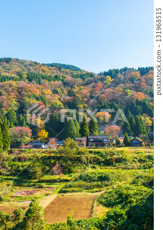 Country landscape in autumn 131968515