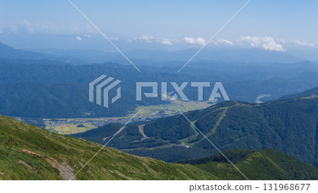 Hakuba Village seen from Happo-one Ridge, Nagano Prefecture, September 131968677