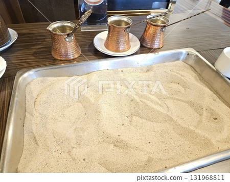 This is preparation for to made turkish coffee pot This is preparation for to made turkish coffee pot 131968811