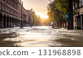 water flood in the city 131968898