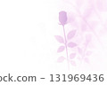 Pale rose silhouette background - elegant and refined floral design material 131969436