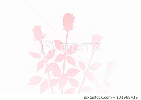 Pale rose silhouette background - elegant and refined floral design material 131969439