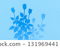 Pale rose silhouette background - elegant and refined floral design material 131969441