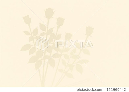 Pale rose silhouette background - elegant and refined floral design material 131969442