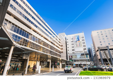 Morning view of Hakata Station Chikushi Exit *Partially soft focus Morning view of Hakata Station Chikushi Exit *Partially soft focus 131969979