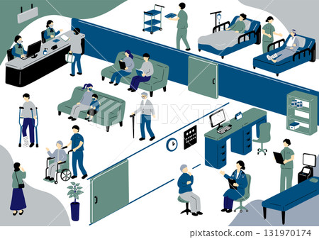 Daily life at the hospital Daily life at the hospital 131970174