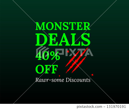Halloween monster discount spooky creepy night sale 131970191