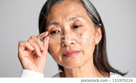 Senior women and skin concerns 131970224