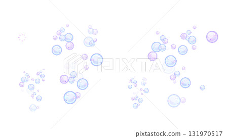 8-bit retro game style purple and light blue cute bubble illustration background transparent 131970517