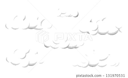 8-bit retro game style cute cloud illustration with transparent background 8-bit retro game style cute cloud illustration with transparent background 131970531