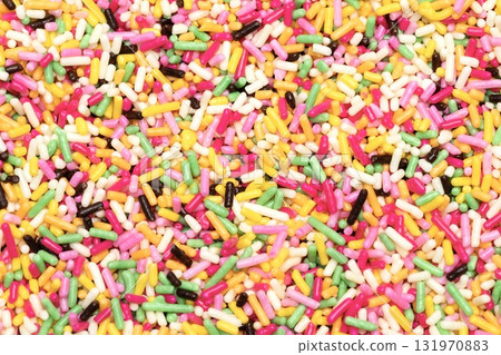 Colorful chocolate spray Colorful chocolate spray 131970883