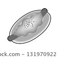 Cheese sausage bread icon 131970922