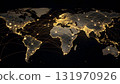The image features a world map with interconnected lines, suggesting a global network or 131970926