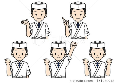 廚師男姿勢集 131970948