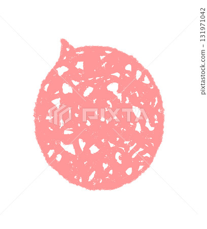 Pink chalk speech bubble sketch with a circle icon style. This fluid balloon creates a conversation or chat message, perfect for talk, dialogue or communication symbol in playful designs. Pink chalk speech bubble sketch with a circle icon style. This fluid balloon creates a conversation or chat message, perfect for talk, dialogue or communication symbol in playful designs. 131971042