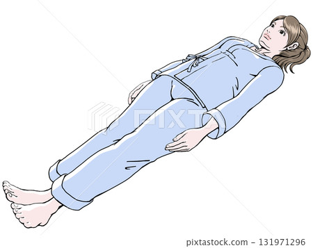 Health checkup, medical checkup_young woman lying in a straight position 2_no shadow Health checkup, medical checkup_young woman lying in a straight position 2_no shadow 131971296