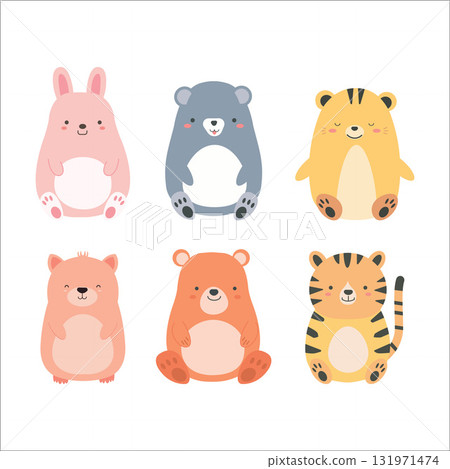 Whimsical Woodland Animal Friends 131971474
