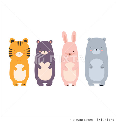 Adorable Plush Toy Animal Characters 131971475