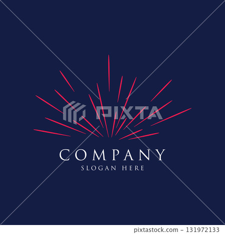 Creative colorful splash logo template design in modern style. Logo type for business, brand, celebration, fireworks, star. Creative colorful splash logo template design in modern style. Logo type for business, brand, celebration, fireworks, star. 131972133