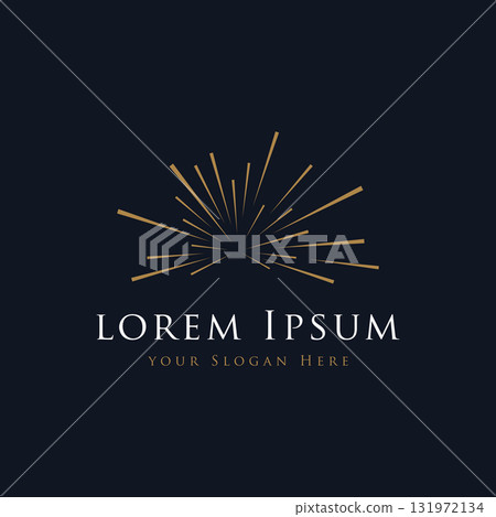 Creative colorful splash logo template design in modern style. Logo type for business, brand, celebration, fireworks, star. Creative colorful splash logo template design in modern style. Logo type for business, brand, celebration, fireworks, star. 131972134