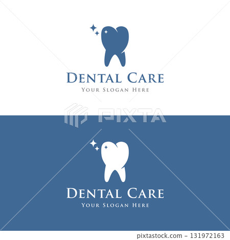 Creative dental abstract logo template design. Logo for dentist, clinic center, dental care and business. 131972163