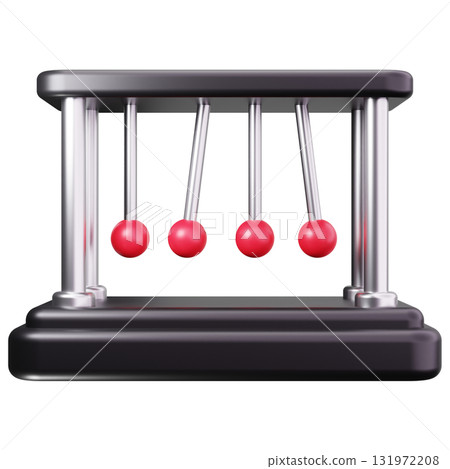 Newton Cradle Experiment 131972208