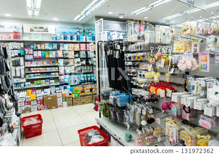 Shopping at Daiso Myeongdong Main Store, near Euljiroig Station, Seoul, Korea 131972362