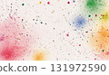 Hand drawn watercolor paint splattered colorful background illustration 131972590