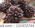 Nypa fruticans, nipa palm or mangrove palm fruit 131972744