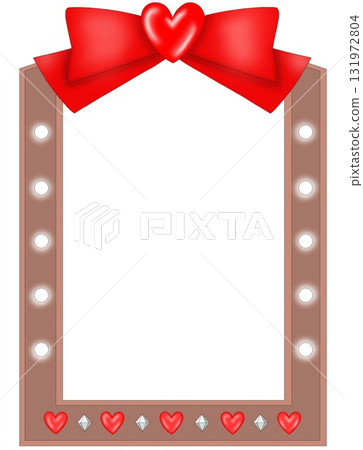 梳妝台框架絲帶紅色 梳妝台框架絲帶紅色 131972804