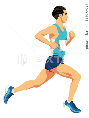 Marathon runner 131972951