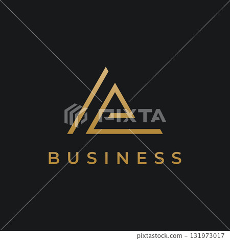 Modern and luxurious geometric triangle abstract template logo element.Logo for business, brand and company. Modern and luxurious geometric triangle abstract template logo element.Logo for business, brand and company. 131973017