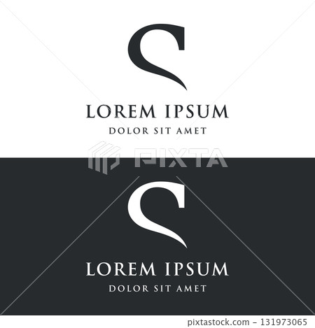 Initial letter element abstract template logo design with geometry. Modern, minimalist and luxury artistic symbol. Initial letter element abstract template logo design with geometry. Modern, minimalist and luxury artistic symbol. 131973065