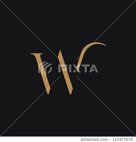 Modern and luxurious geometric W initial letter logo element. Logo for business, letter, business card, brand and company. Modern and luxurious geometric W initial letter logo element. Logo for business, letter, business card, brand and company. 131973079