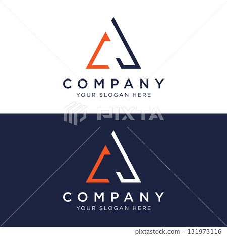 Modern and luxurious geometric triangle abstract template logo element.Logo for business, brand and company. Modern and luxurious geometric triangle abstract template logo element.Logo for business, brand and company. 131973116