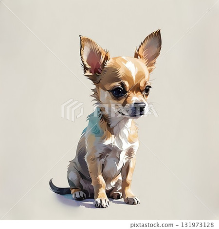 Sitting Chihuahua puppy 131973128