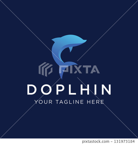 Dolphin Logo template design. Dolphins jump on the waves of the sea or beach with a creative idea. Dolphin Logo template design. Dolphins jump on the waves of the sea or beach with a creative idea. 131973184