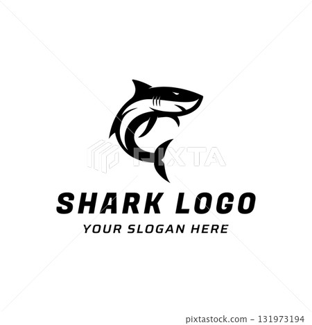 Unique and creative shark template logo vector design. Unique and creative shark template logo vector design. 131973194