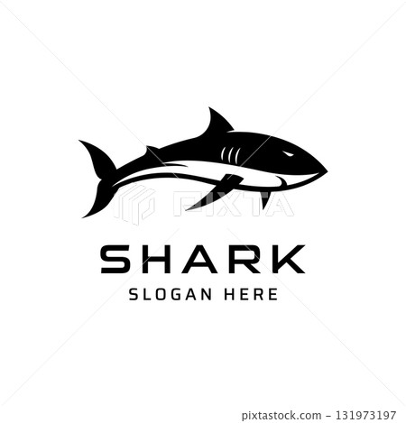 Unique and creative shark template logo vector design. Unique and creative shark template logo vector design. 131973197