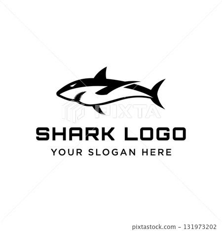 Unique and creative shark template logo vector design. Unique and creative shark template logo vector design. 131973202