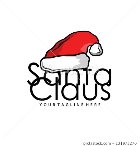 Santa hat logo design simple concept black silhouette christmas snow season celebration brand symbol template design Santa hat logo design simple concept black silhouette christmas snow season celebration brand symbol template design 131973270