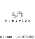 Moon logo simple minimalist line design modern concept illustration design template and poster also product brand 131973302