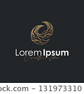 Moon logo simple minimalist line design modern concept illustration design template and poster also product brand 131973310