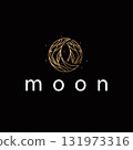Moon logo simple minimalist line design modern concept illustration design template and poster also product brand 131973316